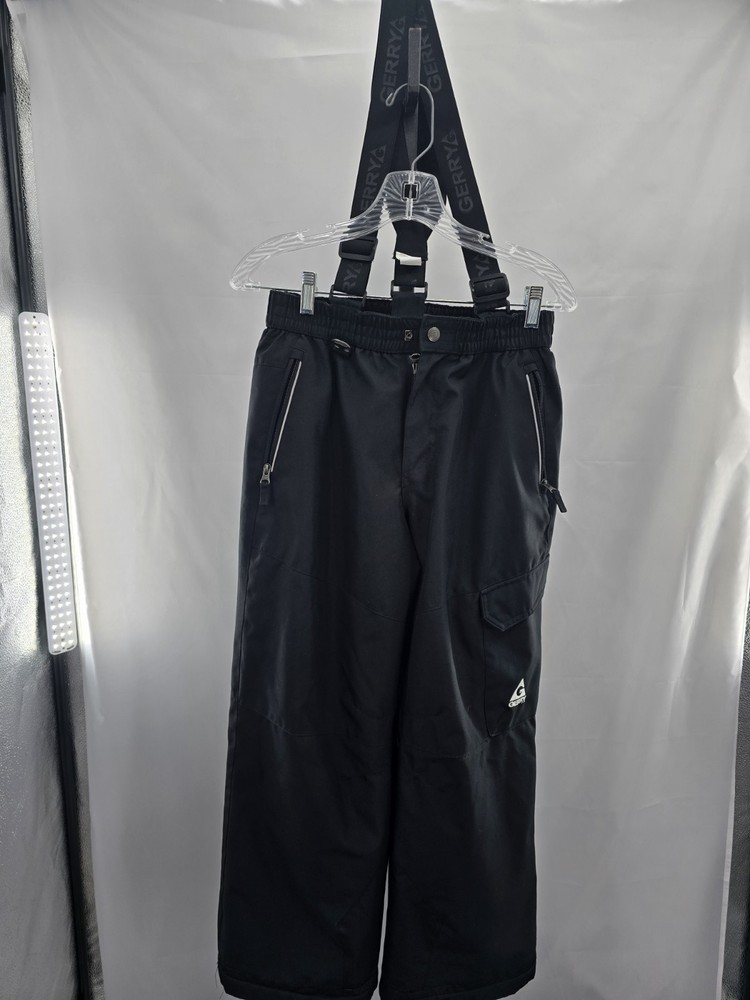 Gerry Ski Snowpants Youth Kids L14/16 W/Ski Bibs Black