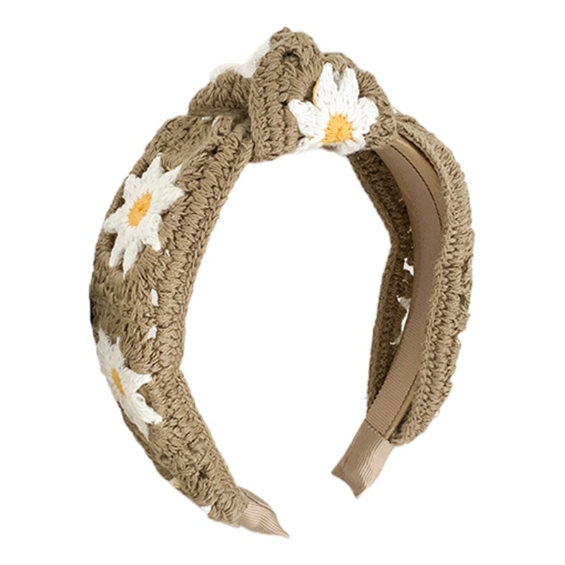 Crochet Sweet Hair Hoops for Girls and Women Photoshoot Hairband