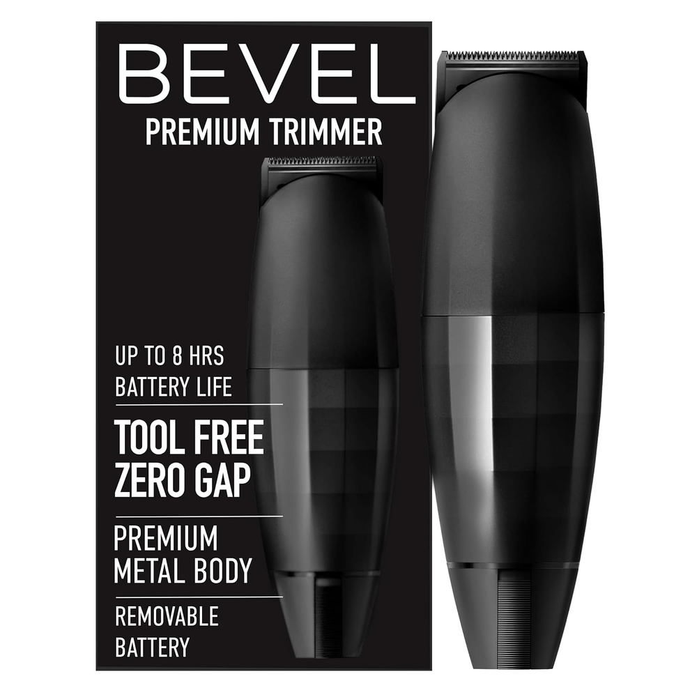 Beard Trimmer for Men - Black Edition Cordless Trimmer, 8 Hour Rechargeable Batt