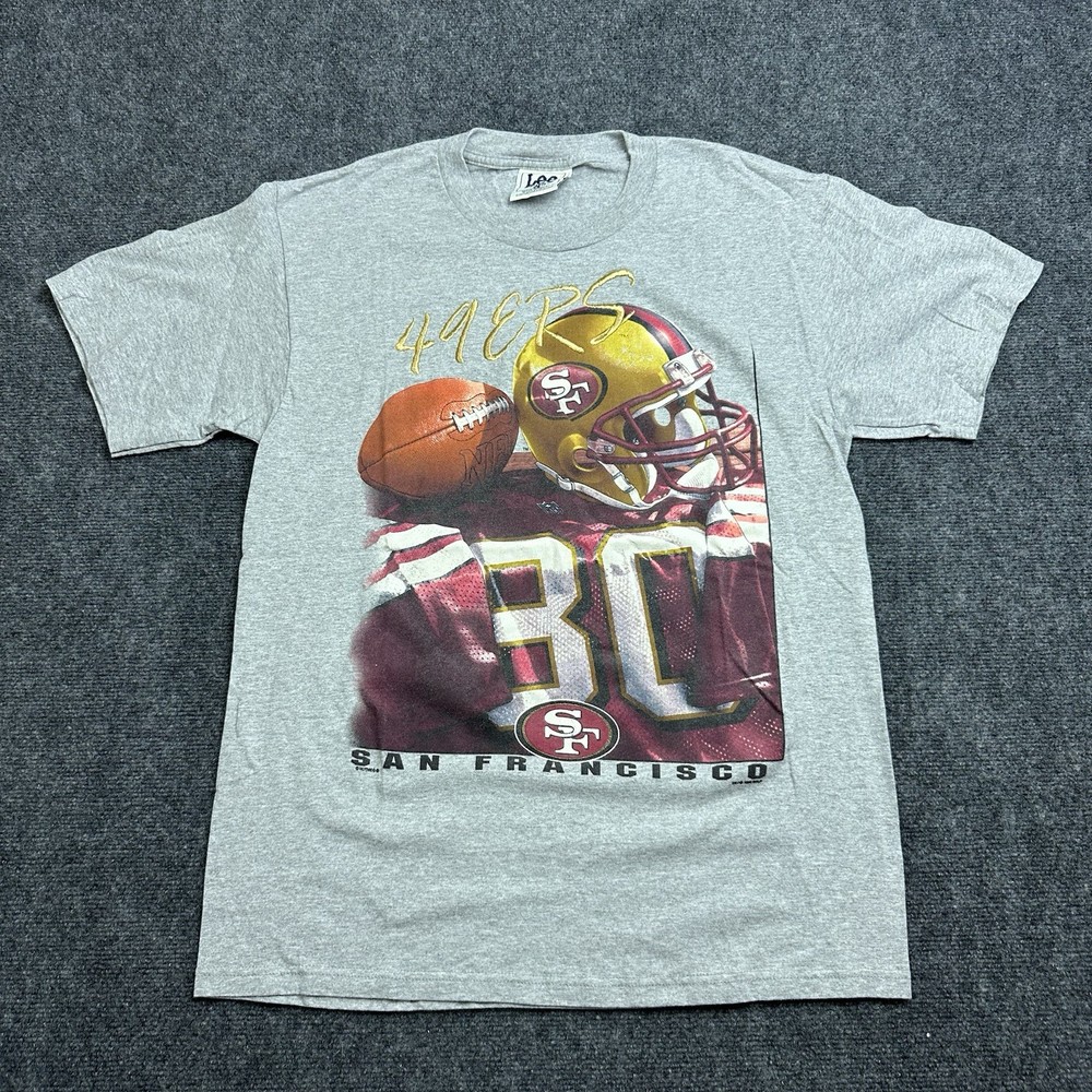 VTG 90s Nutmeg San Francisco 49ers Locker Room Grey graphic T Shirt Men’s L