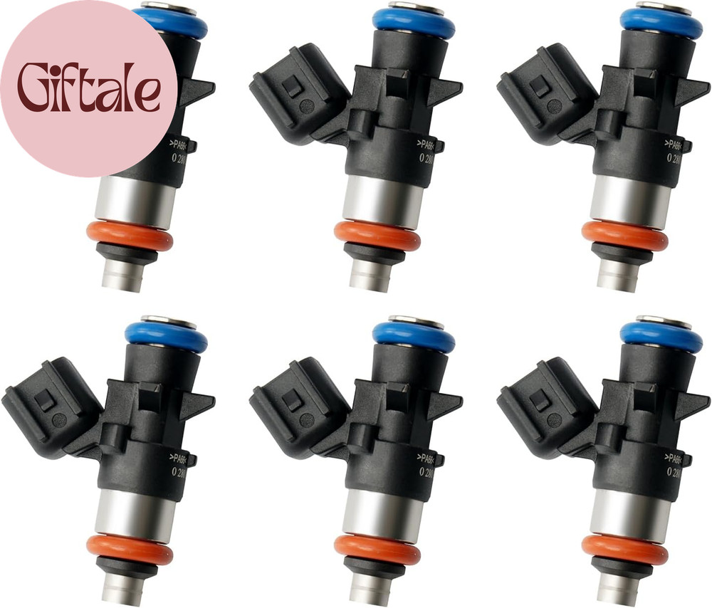 Set of 6 Fuel Injectors 4 Holes Compatible with 2011-2019 Dodge Challenger Charg