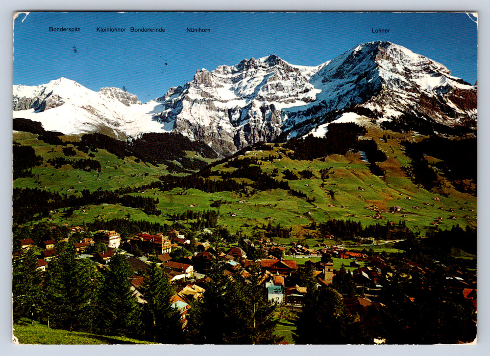Vintage Postcard Adelboden Berner Oberland Switzerland