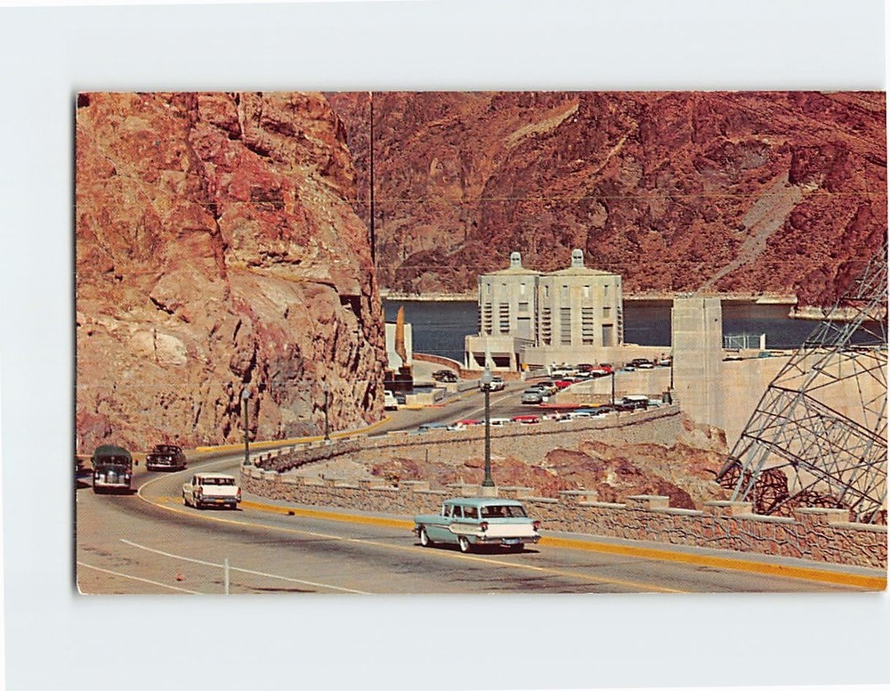 Postcard Hoover (Boulder) Dam Nevada-Arizona USA