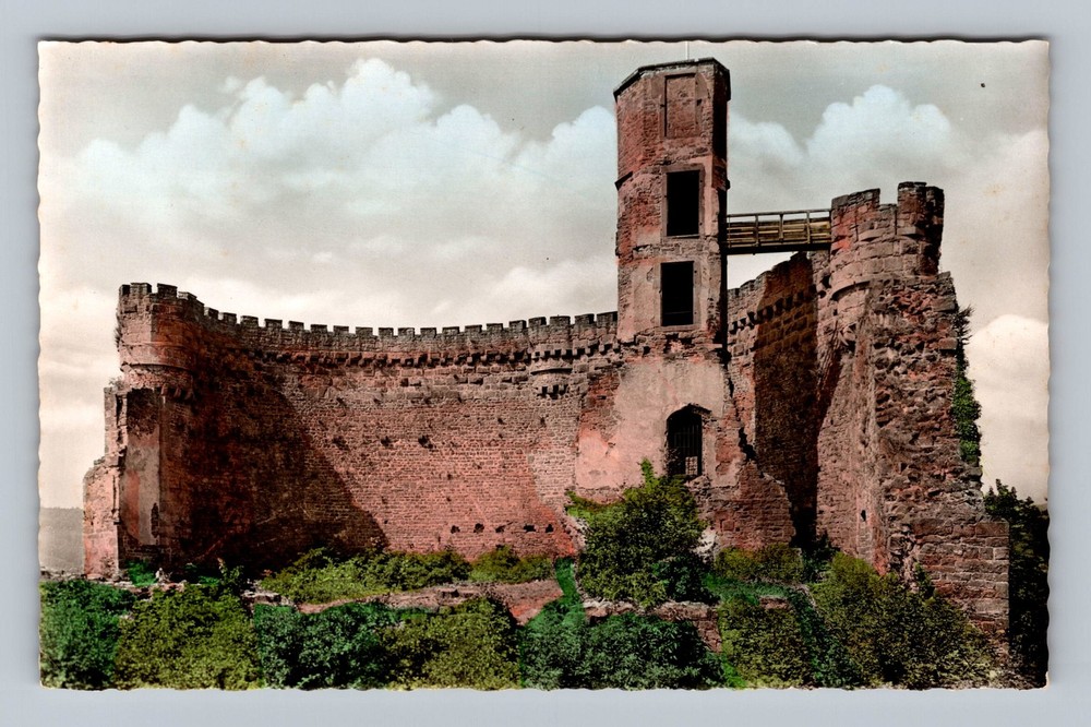 Germany- Bergfeste Dilsberg Medieval Castle Ruins Old Post PC Vintage Postcard
