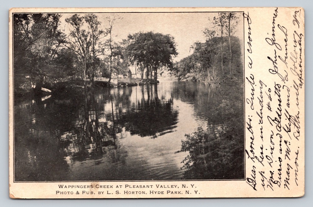 Wappingers Creek Pleasant Valley New York NY ANTIQUE Undivided Era (1901-1907)