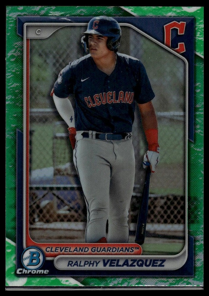 2024 Bowman #BCP-29 Ralphy Velazquez Chrome Prospects Lunar Glow Refractors