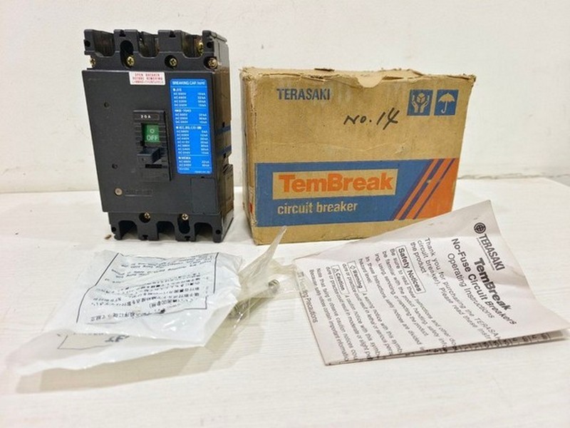 Terasaki Tembreak Xs100Ns Circuit Breaker 15A Ac600 V Dc250 3 Pole