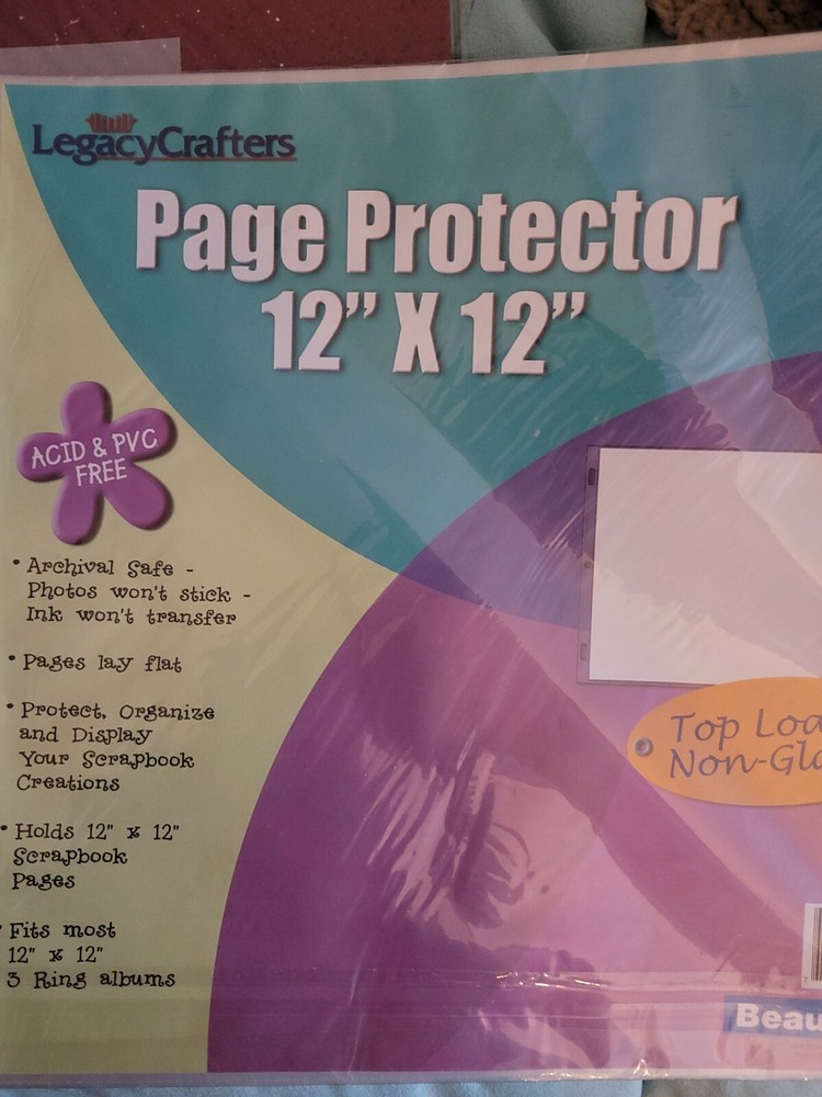 25 pack Legacy Crafters Page Protectors Scrapbooking 12