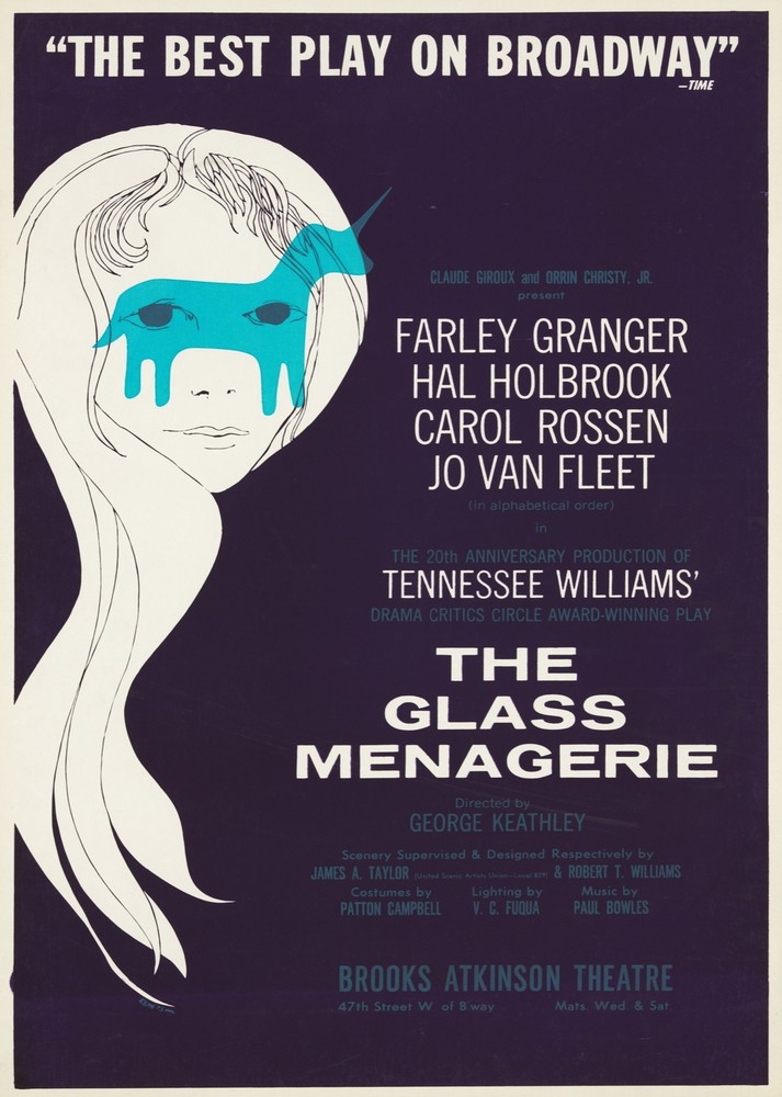 9743.Decoration Poster.Room Wall art.Home interior decor.Glass Menagerie theater
