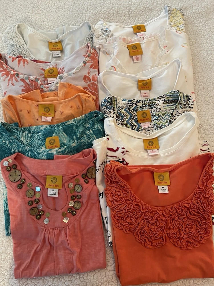 Lot Of 11 Ruby Rd. Tops Size Medium