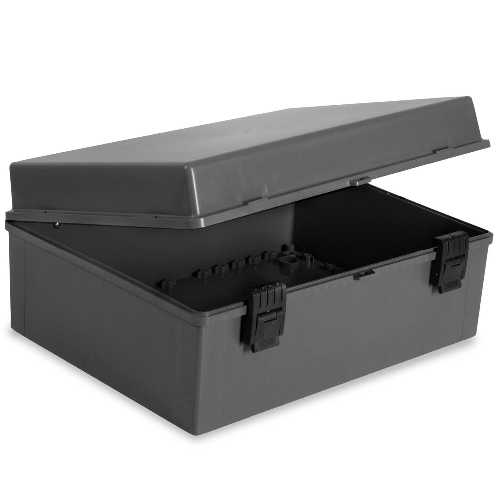 Extra Large Waterproof Outdoor Electrical Junction Box - ABS Plastic Enclosure for Safety-image