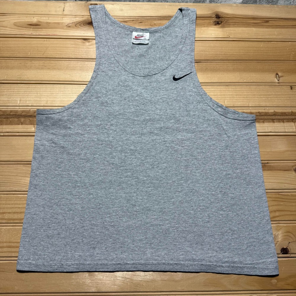 Vintage 90s Nike Sportswear Embroidered Mini Swoosh Logo Tank Top USA - Medium