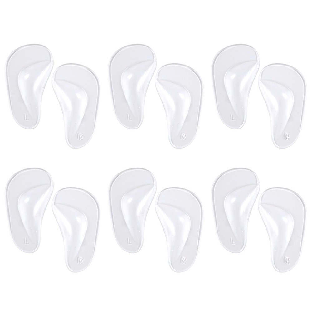 6 Pairs Arch Supports Cushions Self-Adhesive Arch Support Sandals Shoe Insert...