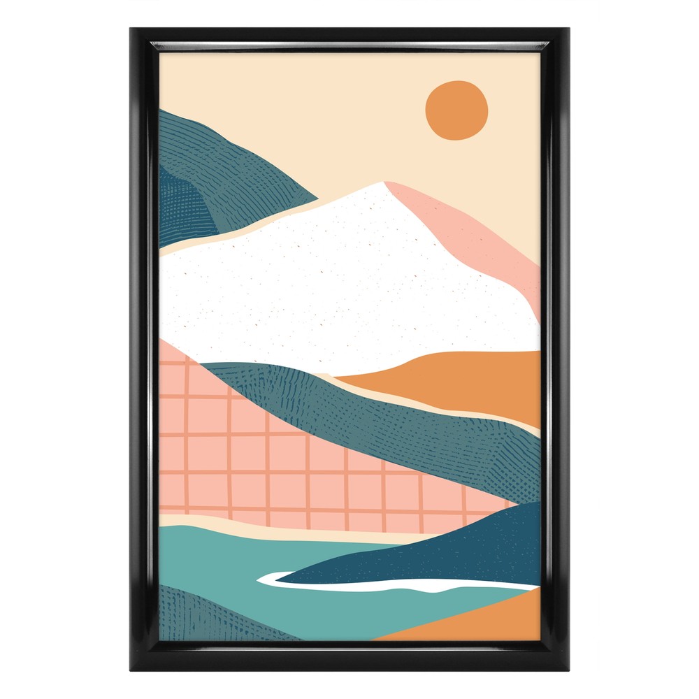 12X18 Rounded Black Poster Frame