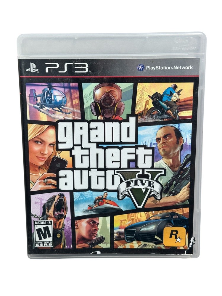 Grand Theft Auto V (Sony PlayStation 3, 2013) No Map - Tested