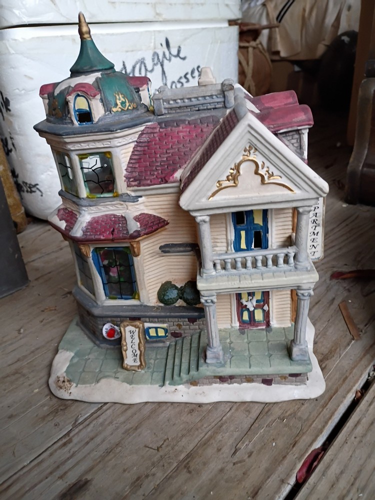 Christmas House For Christmas Village Lights Up Battery Operated