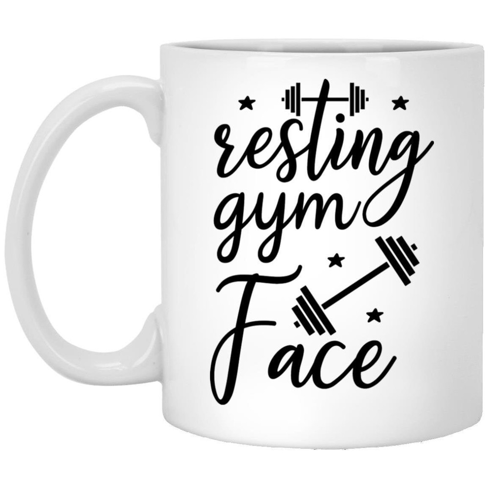 Resting Gym Face Coffee Mug Fitness Gift Gym Mug Funny Gift For Gym Buddies