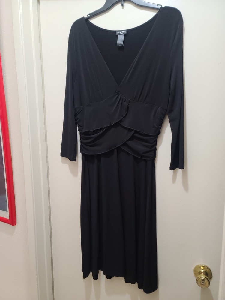 BCBG Paris Black Dress Size L