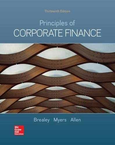 Principles of Corporate Finance - Hardcover, by Brealey Richard A.; - Acceptable