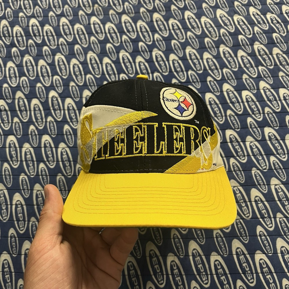 Vintage Pittsburgh Steelers Hat Cap Snapback Logo 7 Colorblock Preowned