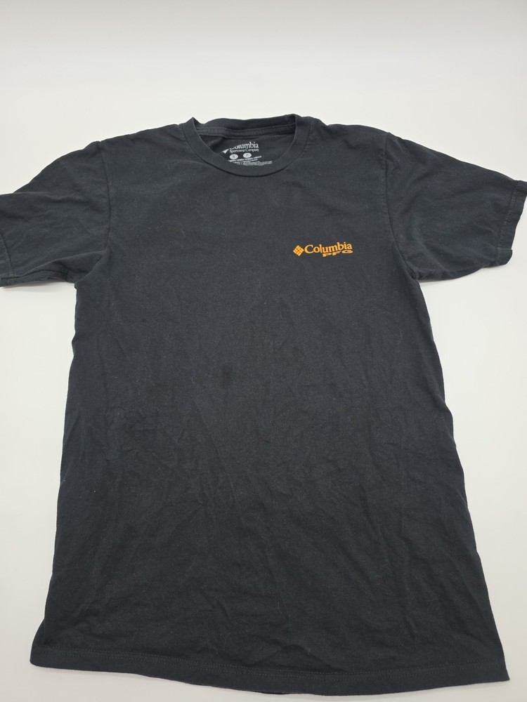 Columbia Small Black Sportwear Men Spell Out Shirt..#40424