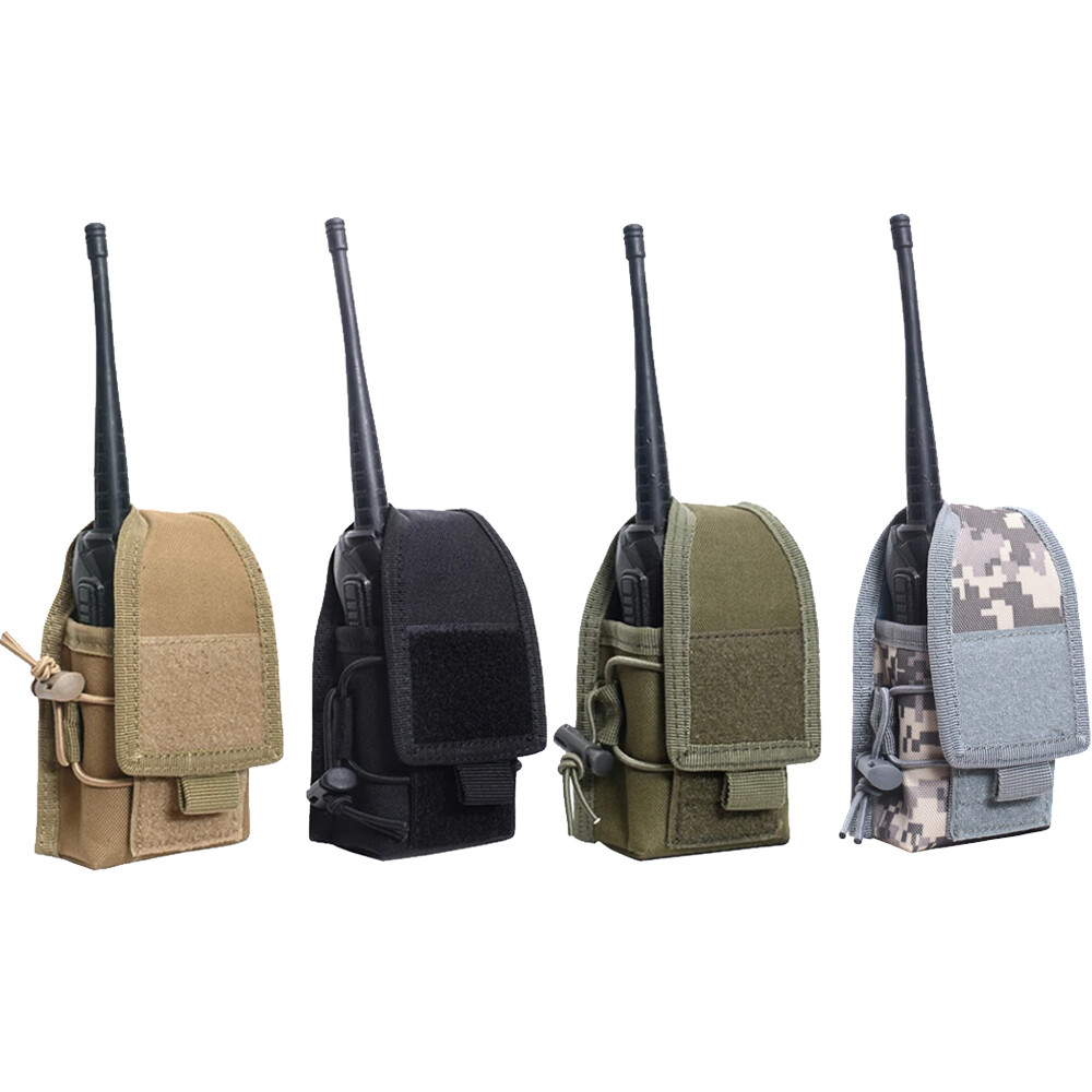 Outdoor Tactical Molle Radio Walkie Talkie Holder Hunting Pouch Pocket Holster