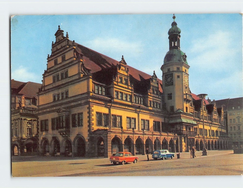 Postcard Altes Rathaus Messestadt Leipzig Germany