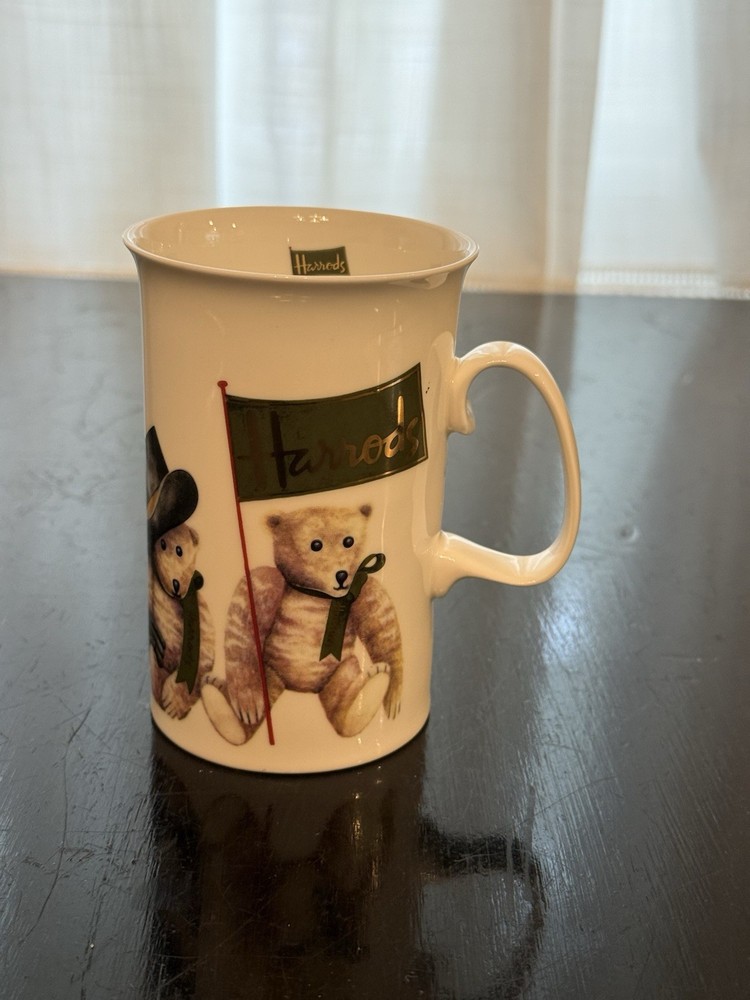 Harrods Knightsbridge Bear Bone China Cup Made In England