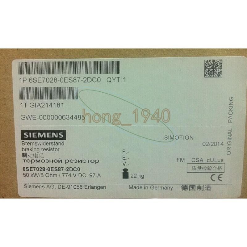 1PCS NEW 6SE7028-0ES87-2DC0 siemens Main drive braking resistor