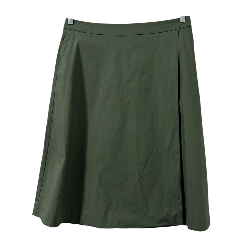 Alfani Womens Y2K Flared Grunge Green Skirt with Pockets Size 10