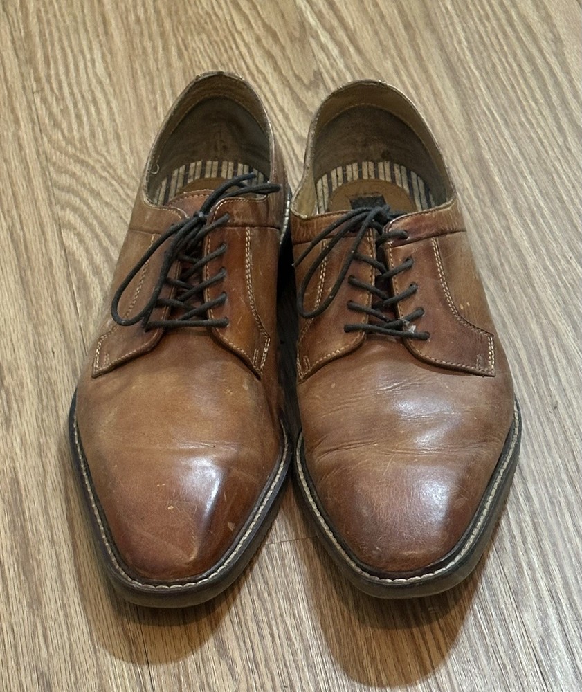 Giorgio Brutini Men’s 12 Oxfords Lace Up Dress Shoes Brown Leather