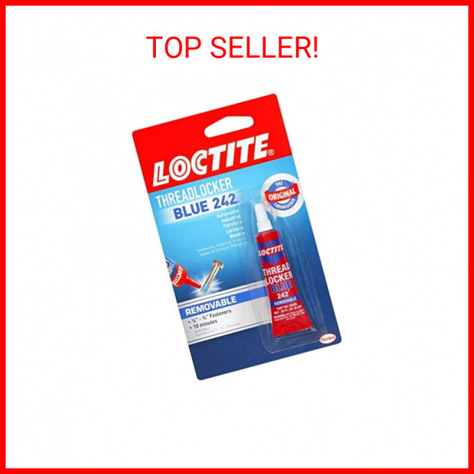 Loctite Threadlocker Blue 242 - Removable Thread Lock Glue for Nuts, Bolts, & Fa