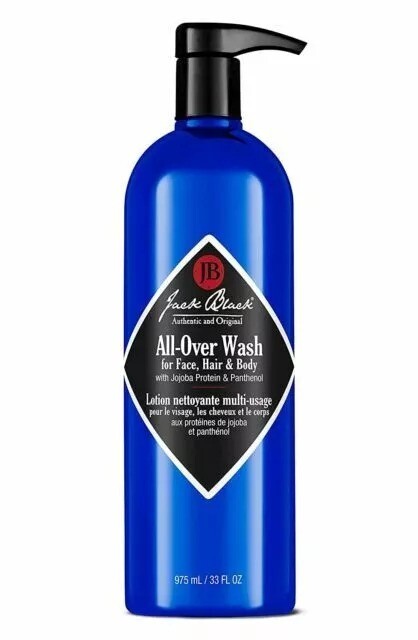 JACK BLACK All-Over Wash For Face, Hair & Body 33oz