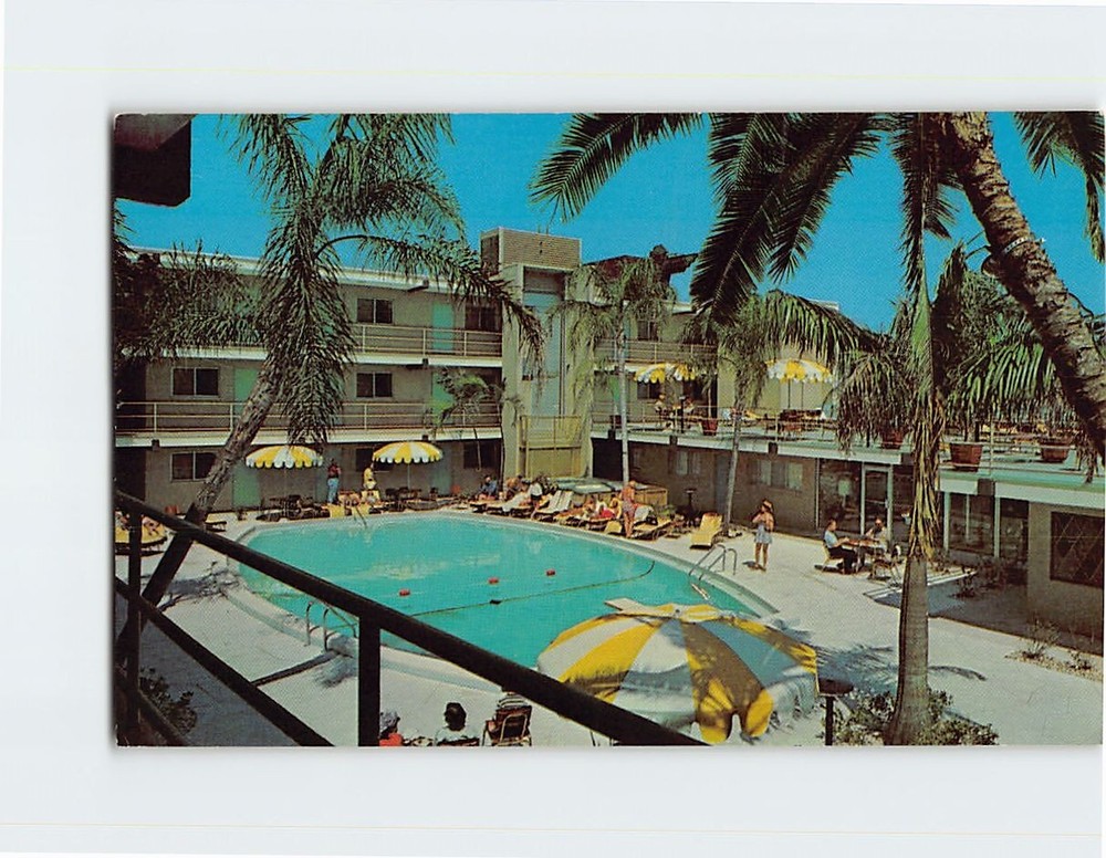 Postcard Pool View Bilmar Beach Resort Treasure Island Florida USA