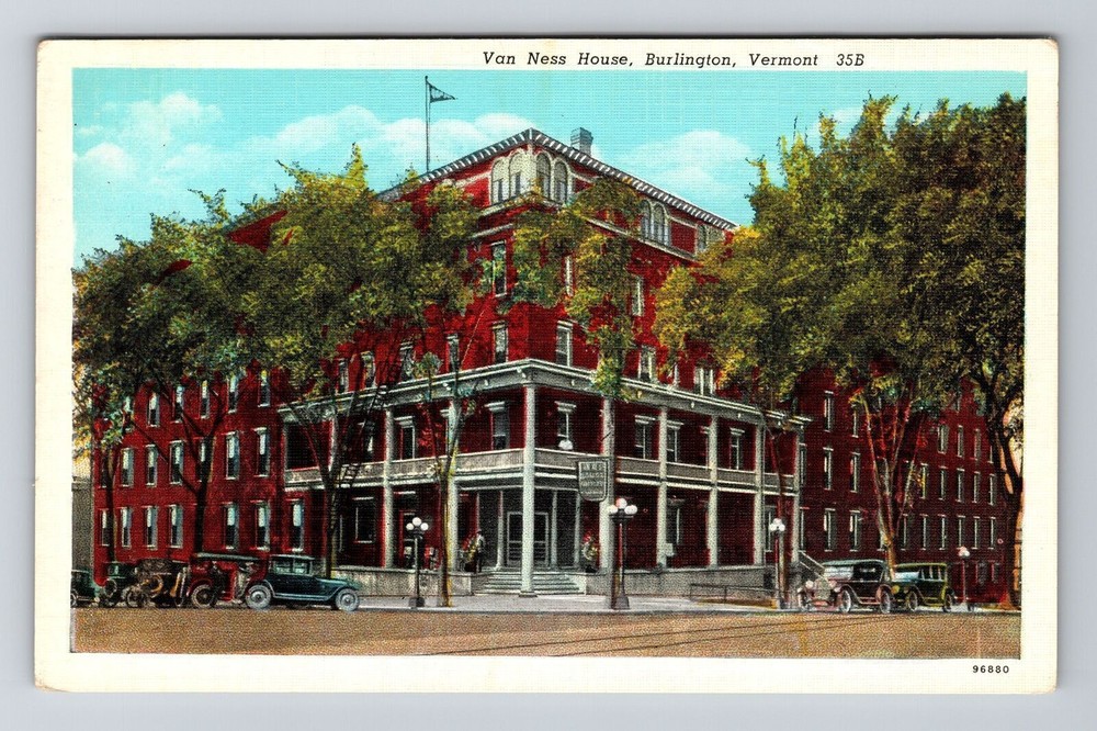 Burlington VT-Vermont, Van Ness House, Vintage Postcard