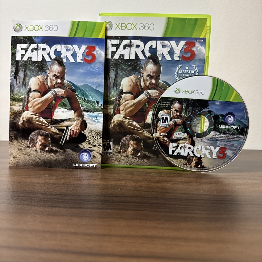 Far Cry 3 (Microsoft Xbox 360, 2012) CIB | Tested & Working
