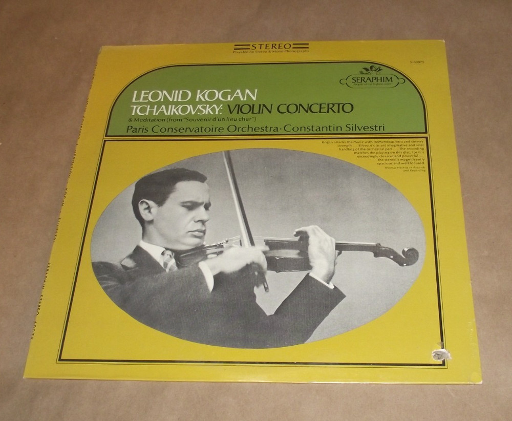 Leonid Kogan Tchaikovsky Violin Concerto Seraphim S-60075 Mint Sealed Lp