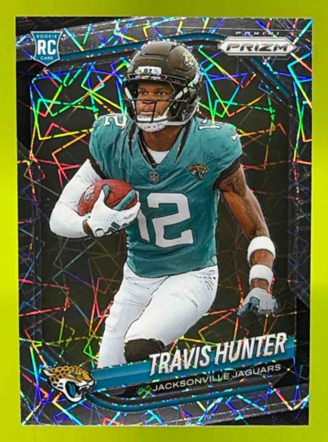 2025 Panini Football Prizm Travis Hunter Lazer #301 RC Jacksonville Jaguars - B
