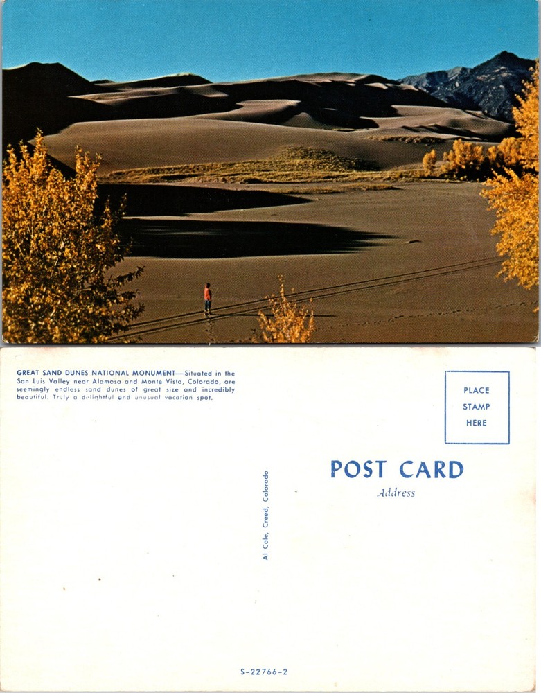 Great Sand Dunes National Monument Colorado CO Postcard
