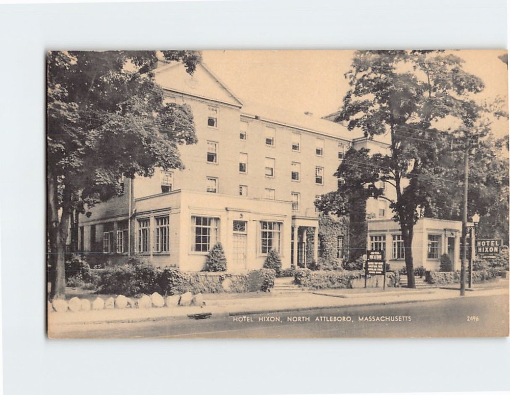 Postcard Hotel Hixon North Attleboro Massachusetts USA North America