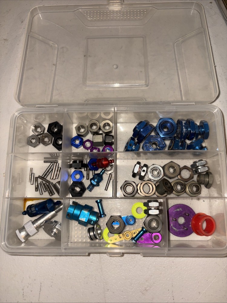 RC Parts Lot Hubs Pins Servo Arms Flywheel Piston Stopper Head Nitro Electric