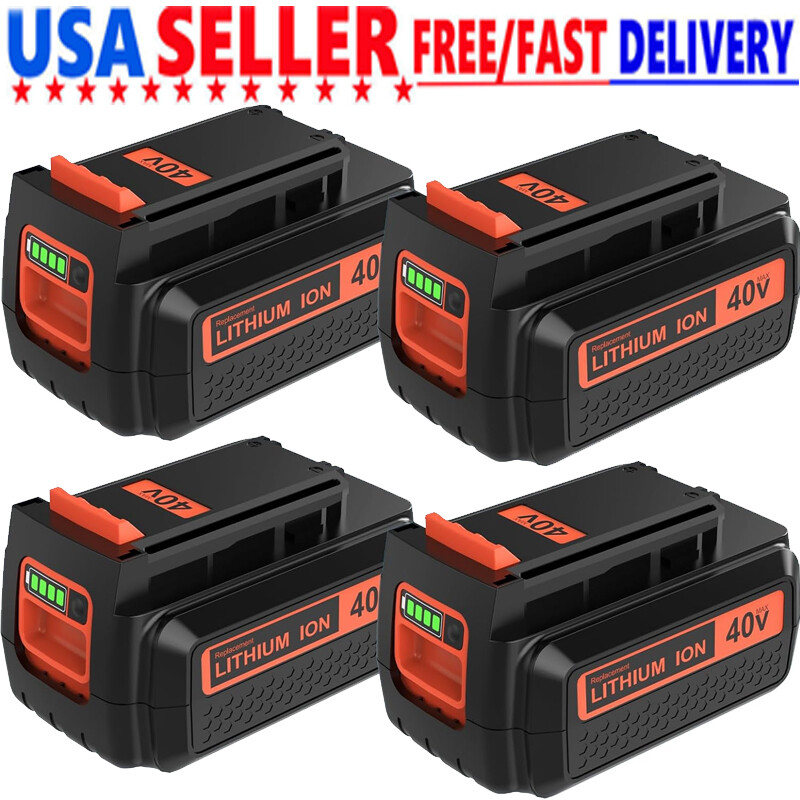 40V 5.0Ah Black+Decker Max Lithium Battery LBXR36 LBX2040 2X 4X Compatible