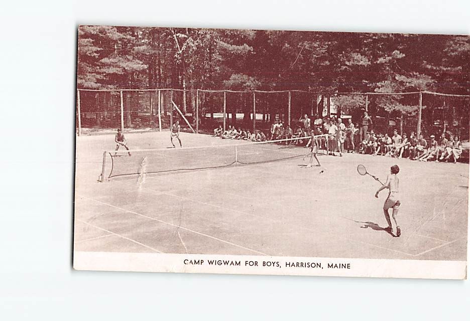 Postcard Camp Wigwam For Boys Harrison Maine USA