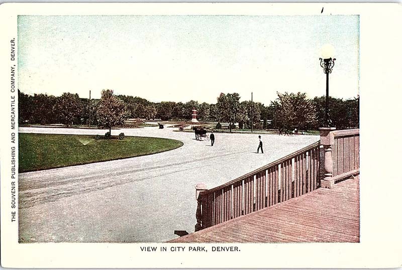 POSTCARD SCENE Denver Colorado CO m/09 AJ2025
