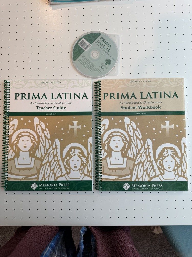 Memoria Press Prima Latina Teacher Manual Student Book and DVDs Set 2011