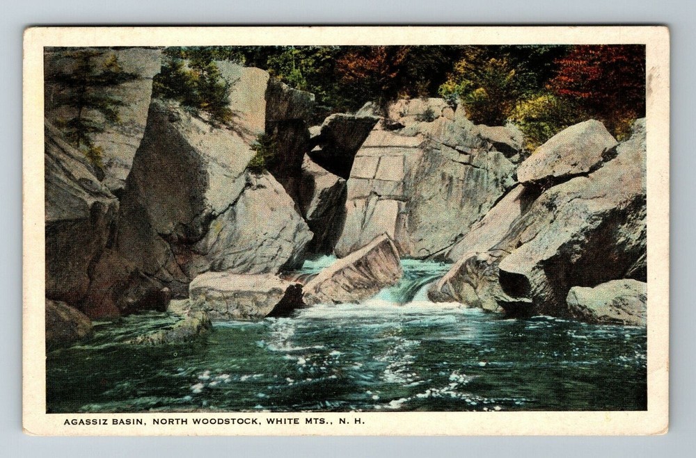 White Mountains NH-New Hampshire Agassiz Basin North Woodstock Vintage Postcard