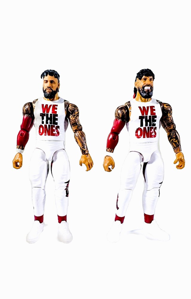 Custom Uso”s Mattel WWE Jey Uso Jimmy Uso Wrestling Figure Bloodline Lot 6” 2024
