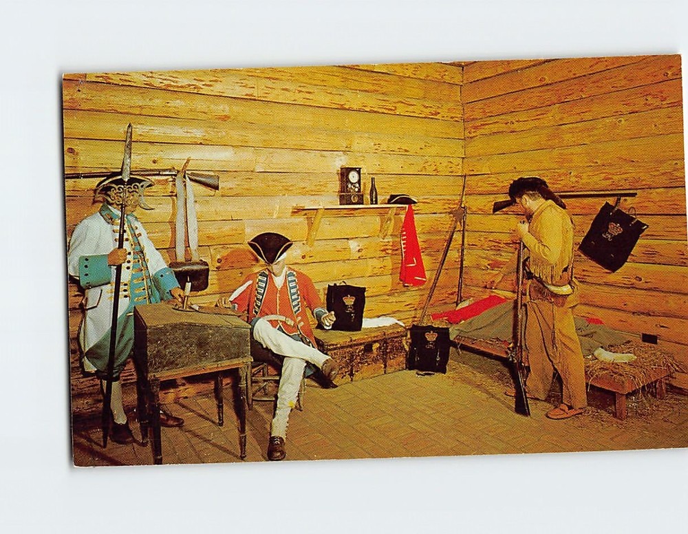 Postcard Orderly Room Fort William Henry Lake George New York USA