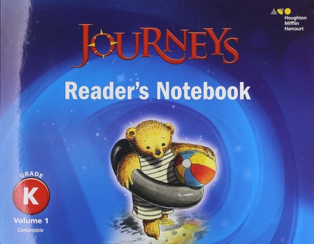 Reader's Notebook Volume 1 Grade K (Journeys) by Houghton Mifflin Harcourt, Good