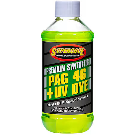 Supercool P46-8D A/C Compressor Pag Lubricant, W/Uv Dye Plastic Bottle-image